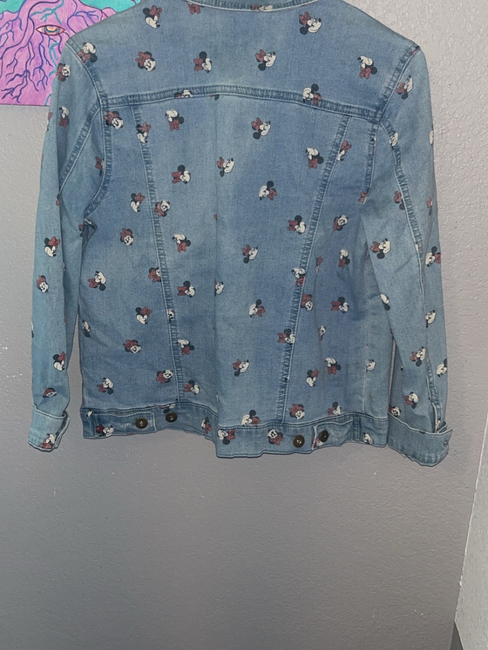 Light Blue Denim Jacket with Minnie Mouse - Picture 5 of 6